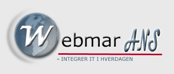 Official logo of Webmar company